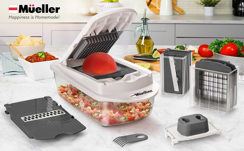 Mueller Pro-Series 10-in-1, 8 Blade Vegetable Chopper