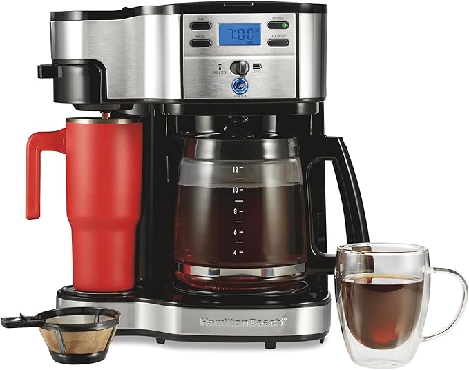 The Hamilton Beach 49980A Two-Way Brewer Coffee Maker